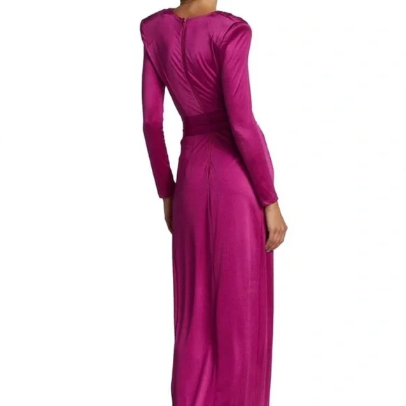 Bronx and Banco Fuchsia Long Sleeve Dress - Picture 5 of 7